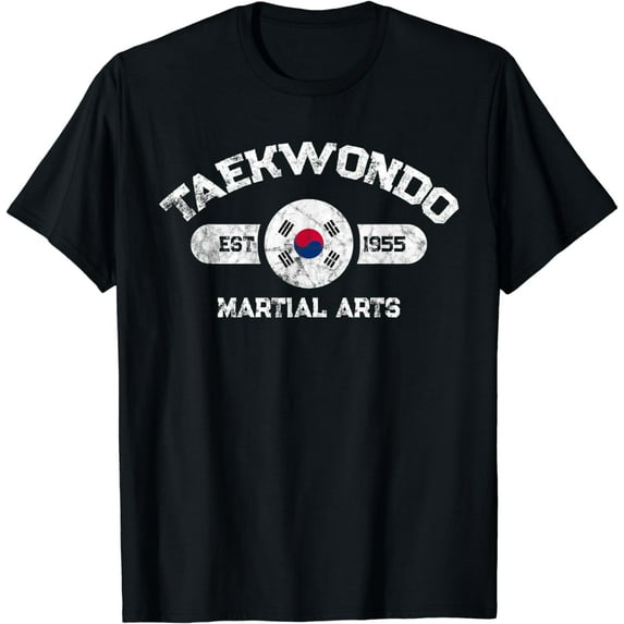 Taekwondo Established 1955 Tae Kwon Do Gift Martial, Arts T-Shirt mens t hirt men,black,women,misfits,journey ,boys