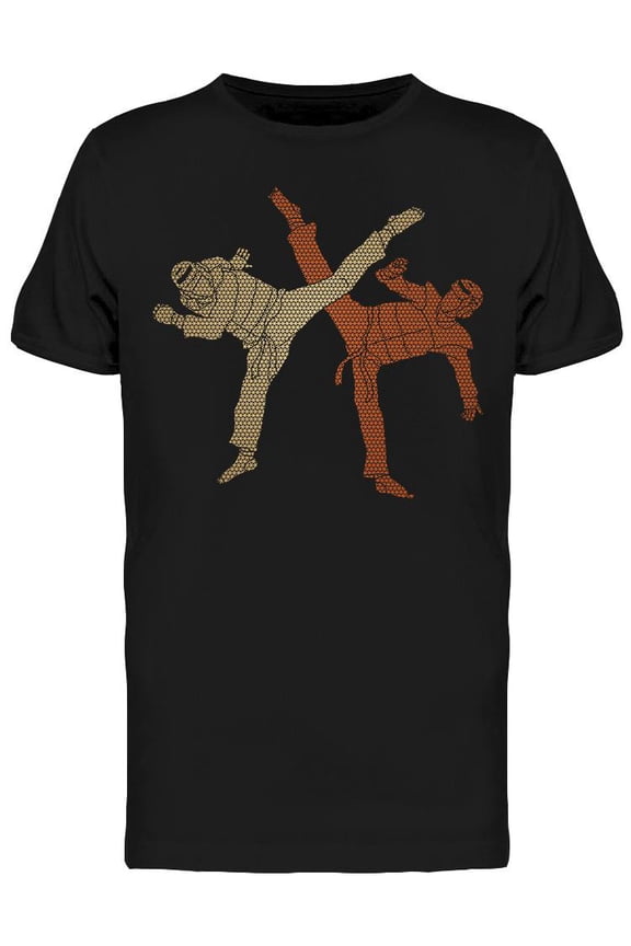 Taekwondo Fighting T-Shirt Men -Image by Shutterstock, Male x-Large