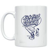 Taekwondo Kick Design - Martial Arts Enthusiast - 11 oz Ceramic Coffee Mug