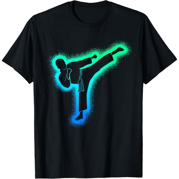 Taekwondo Martial Arts Kids Men Boys Karate T-Shirt men and women can wear, black, white, gifts