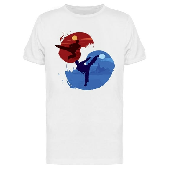 Taekwondo Ying Yang T-Shirt Men -Image by Shutterstock, Male XX-Large