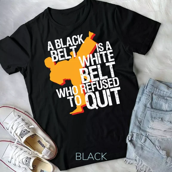 Taekwondo and Karate Black Belt Martial Art Student Unisex T-shirt