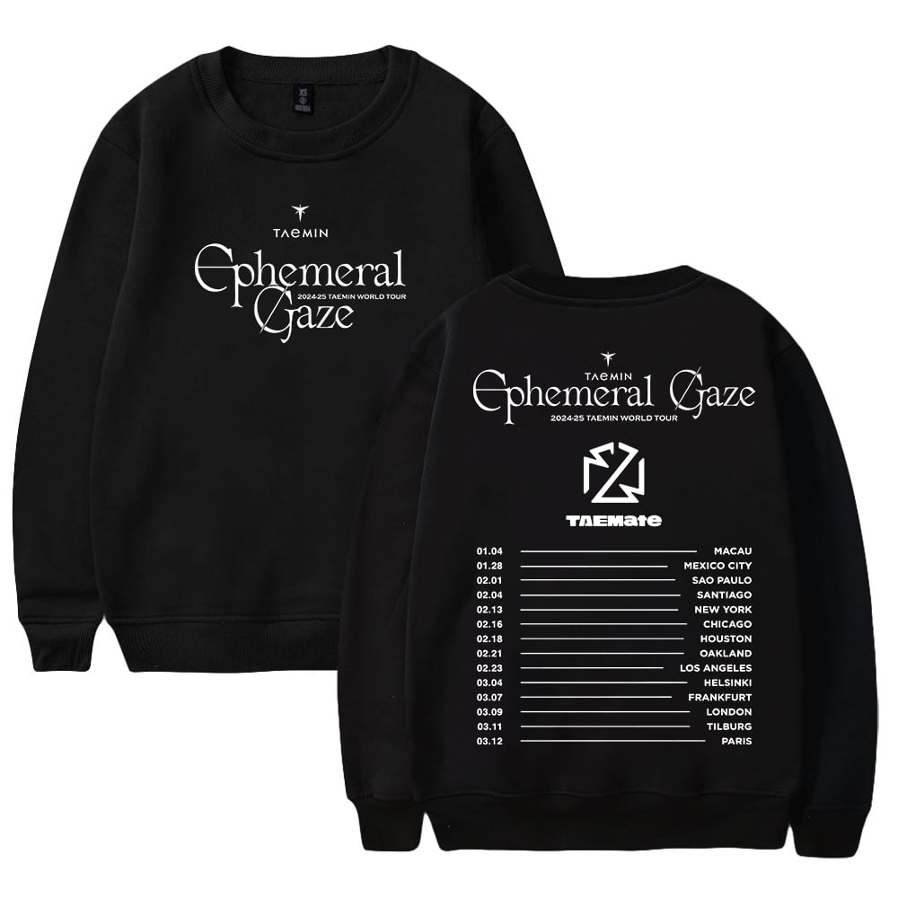 Taemin Ephemeral Gaze World Tour 2025 Merch Crewneck Long Sleeve