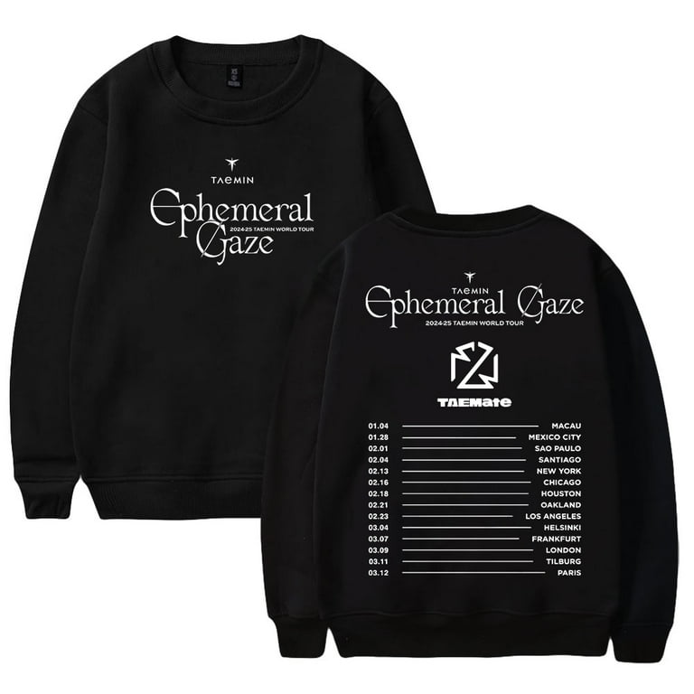 Taemin Ephemeral Gaze World Tour 2025 Merch Crewneck Long Sleeve