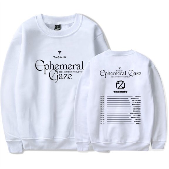 Taemin Ephemeral Gaze World Tour 2025 Sweatshirts Hip Hop Crewneck Unisex Pullovers