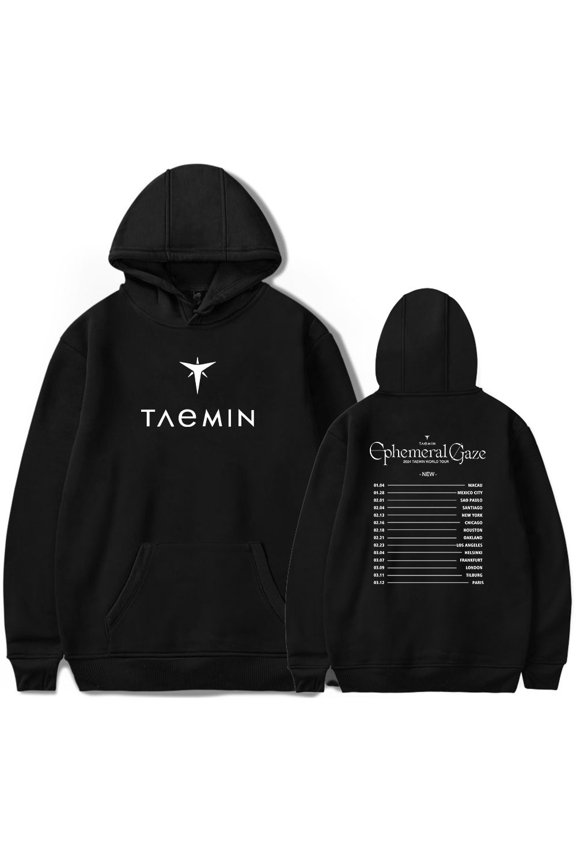 Taemin Ephemeral Hoodie fashion trend long sleeved hooded sportswear street wear