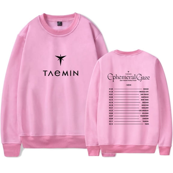 Taemin Ephemeral Merch Sportswear fashion trend long sleeved casual round neck pullover