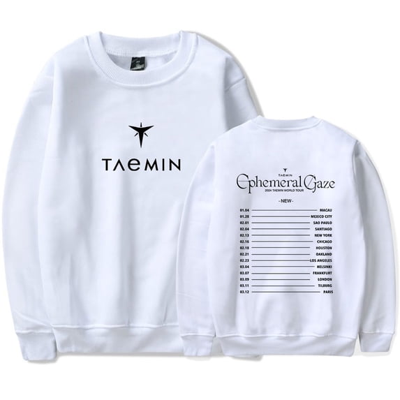 Taemin Ephemeral Merch Sportswear fashion trend long sleeved casual round neck pullover