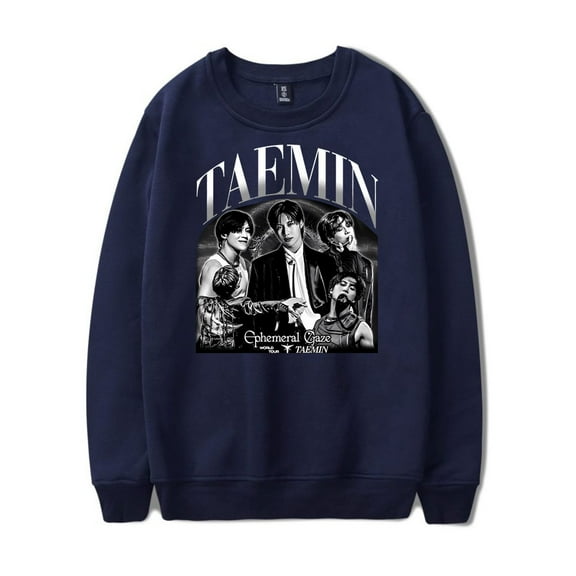 Taemin Ephemeral Merch Sportswear, popular singer, long sleeved casual round neck pullover