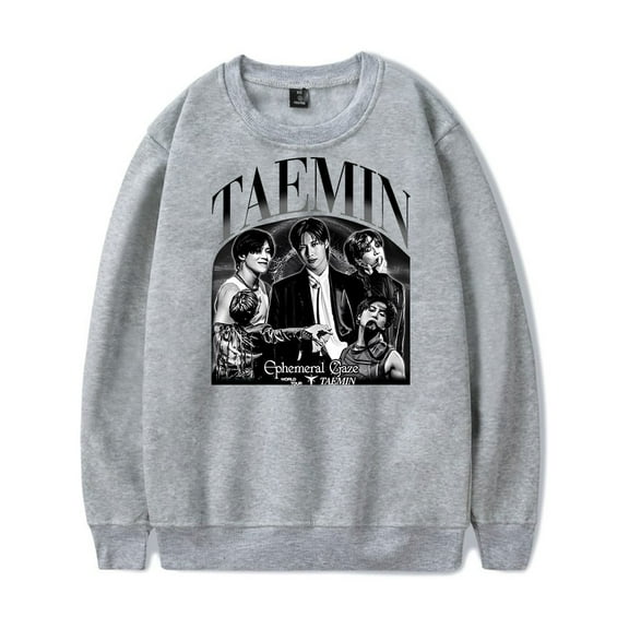 Taemin Ephemeral Merch Sportswear, popular singer, long sleeved casual round neck pullover
