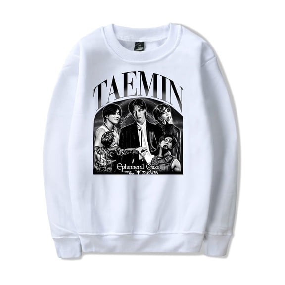 Taemin Ephemeral Merch Sportswear, popular singer, long sleeved casual round neck pullover