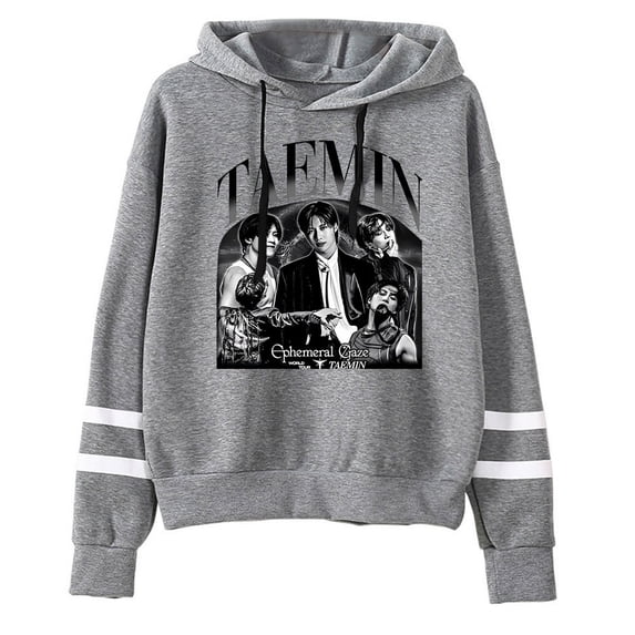 Taemin Ephemeral Pocket free unisex pop singer casual long sleeved hooded sweatshirt