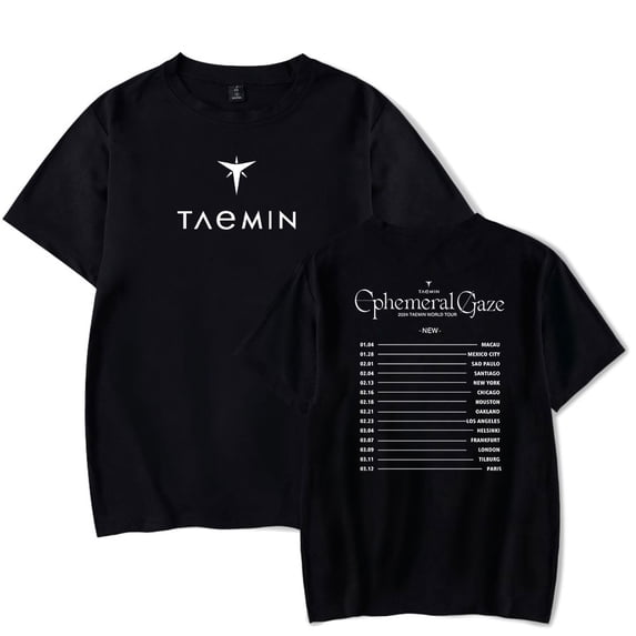 Taemin Ephemeral T-shirt summer fashion trend loose short sleeved T-shirt top