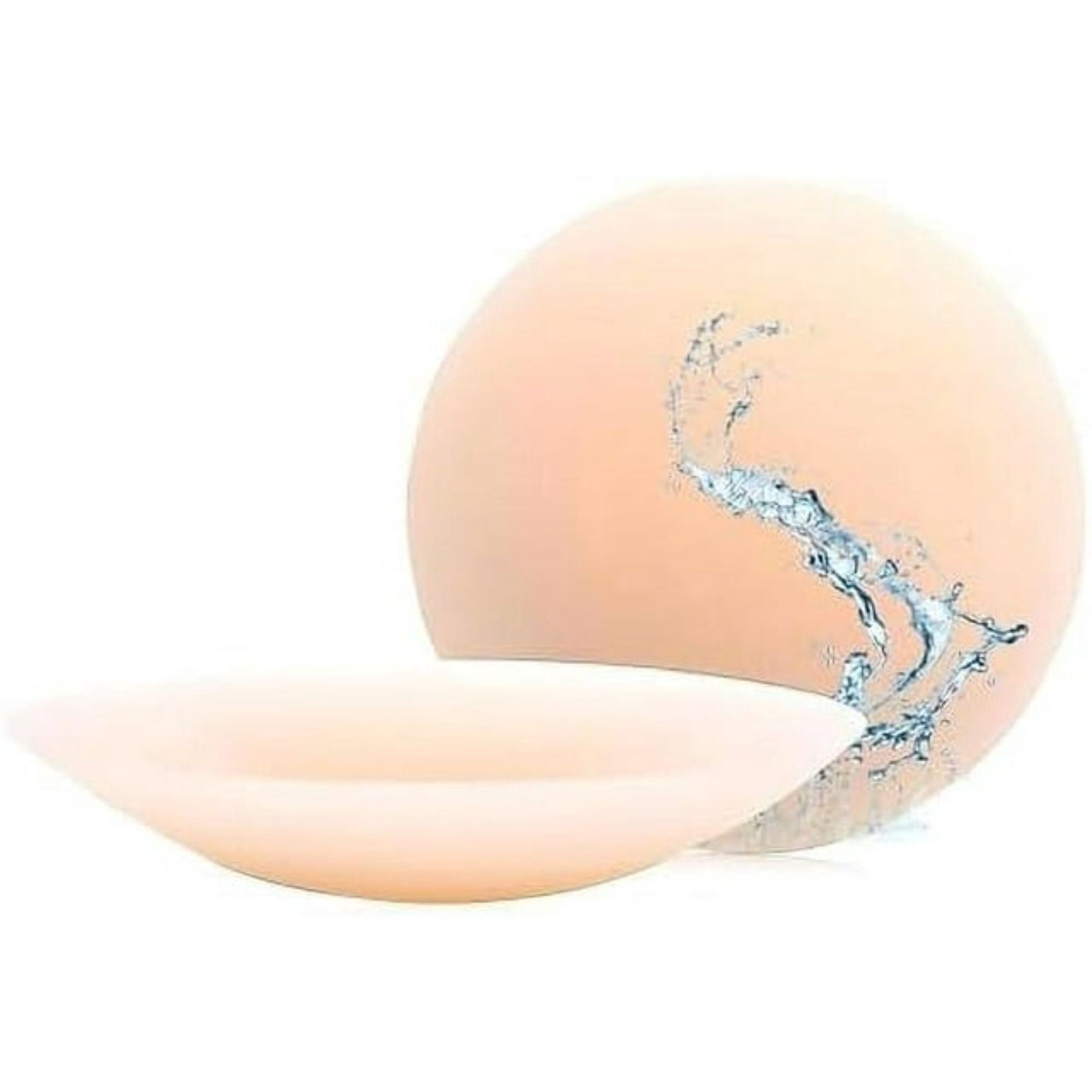 Niidor Reusable Silicone Nipple Covers - Invisible Adhesive Pasties, Round Cream, One Size - View #4