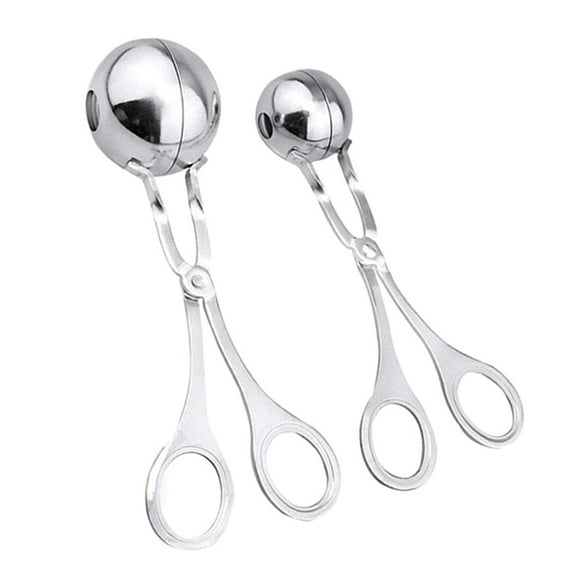 Taeuda 2 PCS Meat Baller Scoop Stainless Steel Meatball Maker Cooking Tool Kitchen Gift