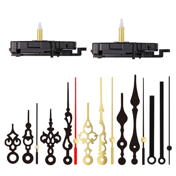 Taeuda 2 Pack Jump Second Quartzs Pendulum Clock Movement with Clock Hands for DIY Wall Clock Projects Wall Clock Replacement