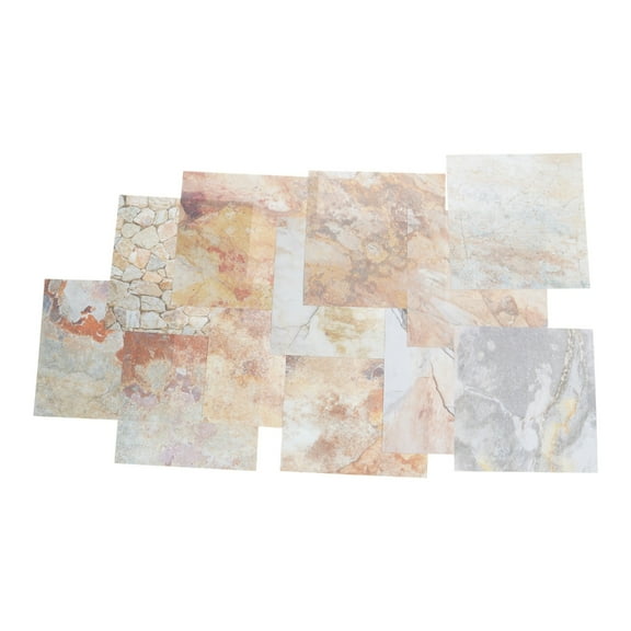Taeuda 24x Retro Stone Texture Scrapbooking Paper Pad 6" Background Paper Pattern Paper