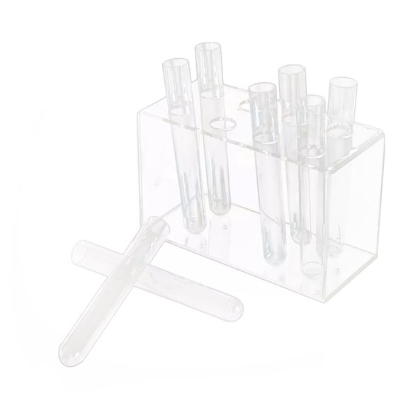 Taeuda Acrylic Test Tube Vase With Stand For Unique Home Decoration 8/12Pieces Set