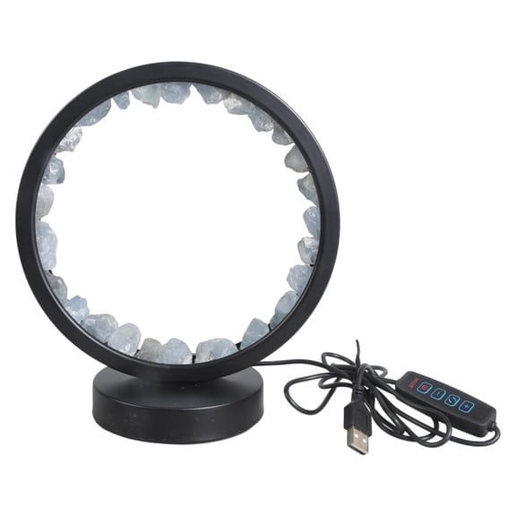 Taeuda Crystal Column Night Lamp USB LED Night Light Healings Stone Light