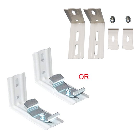 Taeuda Heavy Duty Curtain Brackets Vertical Blind Snap-in Bracket for External Install