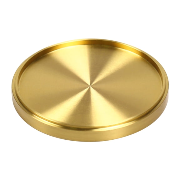 Taeuda Round Coasters Copper Coaster Brass Coaster Copper Cup Mats Heat Resistant Cup Tray Perfect Gift for Tea Lover Friends