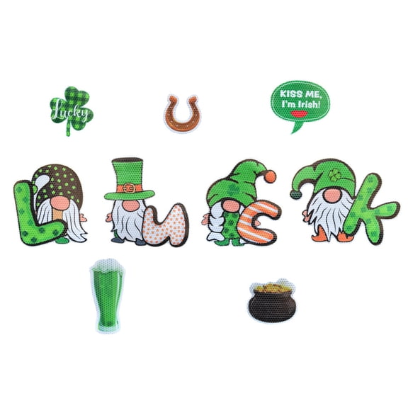 Taeuda Saint Patrick's Day Dwarf Faceless for Doll Refrigerator Magnets Reflective Magn
