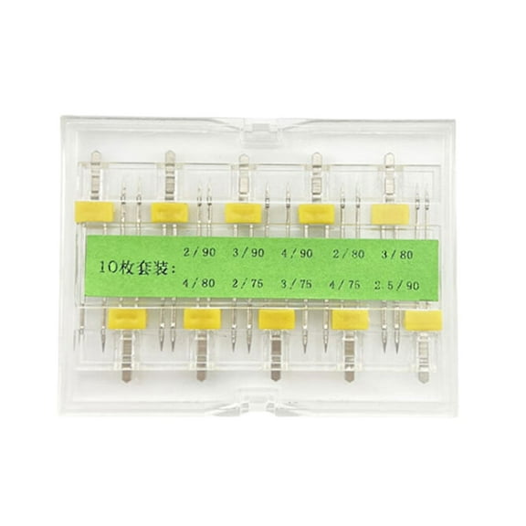 Taeuda Set Of 10 Double Needle Stretch Twin Needle For Household Sewing Machine