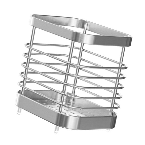 Taeuda Space Saving Toothbrush Rack NoDrill Bathroom Organizer Stainless Steel Holder Holds Razors and Bath Essential