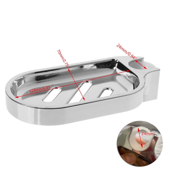Taeuda Wall Mounted ABS Soap Box Slide Bar Soap Dish Holder Replacement Soap Pallet