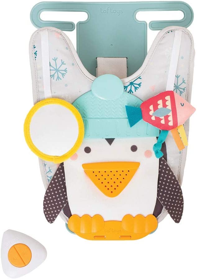 Taf Toys Penguin Play and Kick Infant Car Toy Travel Activity Center for Rear Facing Baby with Remote Control - image 1 of 6