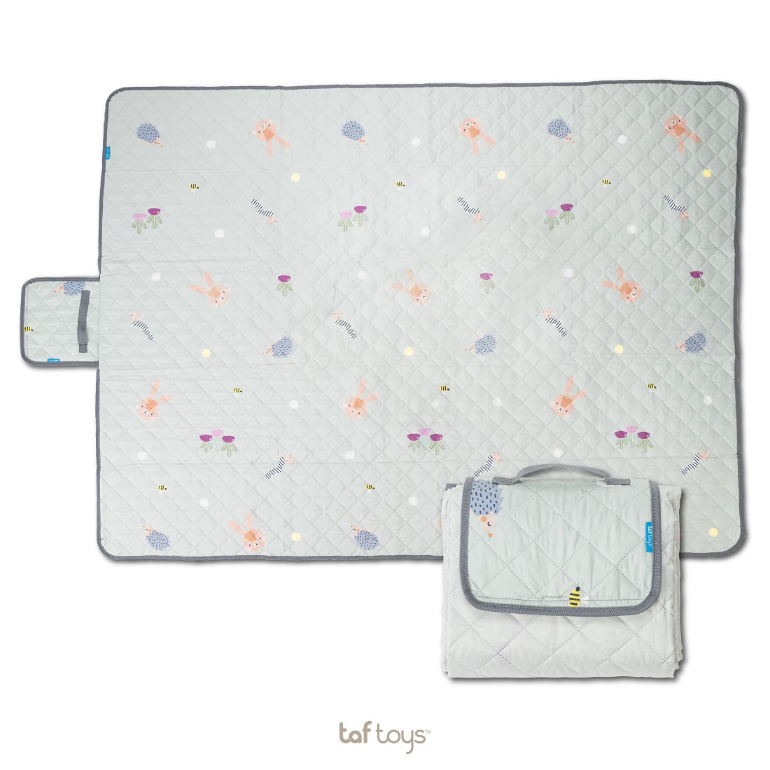 Taf Toys XL Waterproof Outdoor Picnic Blanket, 60x80 inch - Sand Proof, Foldable, & Portable