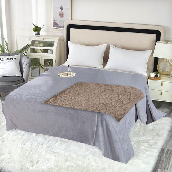 Taffeta Flannel Throw Blanket Double-Sided, Breathable Sofa Bed Nap Blanket for Couch, Durable & Portable