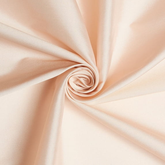 Taffeta Lining 100% Polyester 80 GSM Lightweight Shiny Fabric By The Yard For Sewing Apparel & Accessories - Blush (10 Yards)