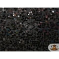 thumbnail image 1 of Taffeta Sequin Raindrop Fabric BLACK / 52" Wide / Sold by the yard, 1 of 1