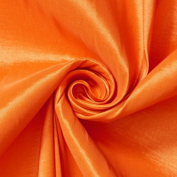 Taffeta Stretch Fabric 2-Way Stretch 58" Wide By The Yard (Orange)