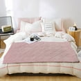 thumbnail image 1 of Taffeta Thickened Winter Blanket | Embossed Flannel Throw | Soft & Warm Bedspread for Couch or Bed | Easy Care Removable Cover, 1 of 7