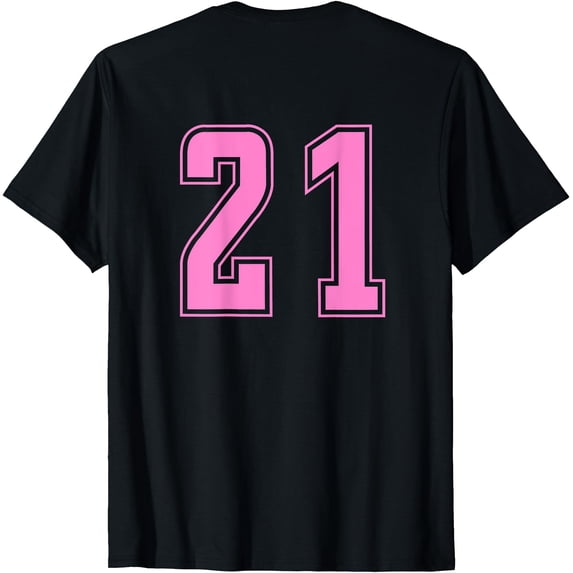 taffy-pink-number-21-team-junior-sports-numbered-uniform-t-shirt