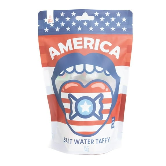 Taffy Shop America Favorites, Salt Water Taffy – Assorted Gourmet Candy Variety Pack, Bulk Sweet Snack, Fresh & Gluten-Free, 30 Individually Wrapped Pieces (7oz)