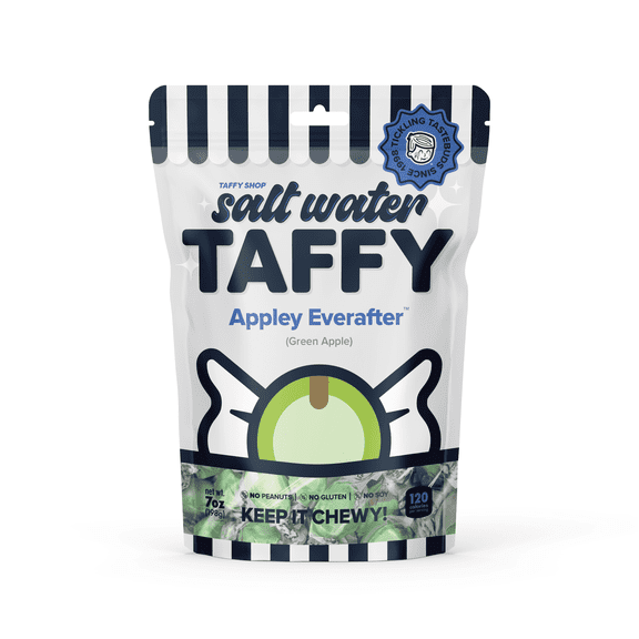 Taffy Shop Appley Everafter, Green Apple Salt Water Taffy (32oz)