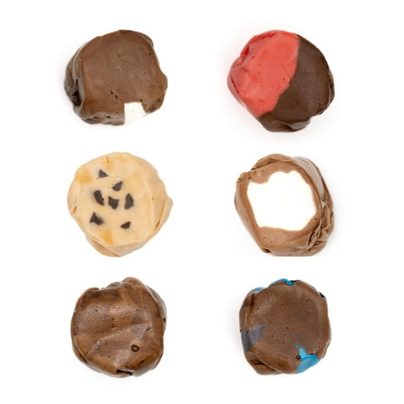 Taffy Shop Chocolate Lovers Favorites, Valentine Salt Water Taffy – Assorted Gourmet Candy Variety Pack, Bulk Sweet Snack, Fresh & Gluten-Free, 30 Individually Wrapped Pieces (7oz)