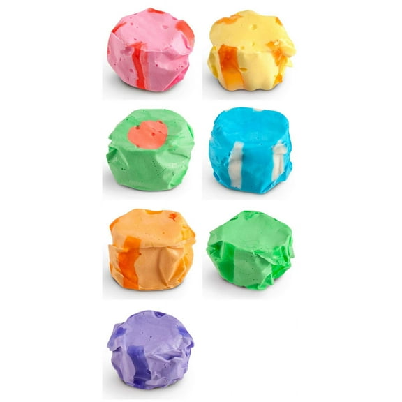 Taffy Shop Fruit Favorites, Salt Water Taffy Assorted Gourmet Candy Variety Pack, Bulk Sweet Snack, Fresh & Gluten-Free, 65 Individually Wrapped Pieces (32oz)