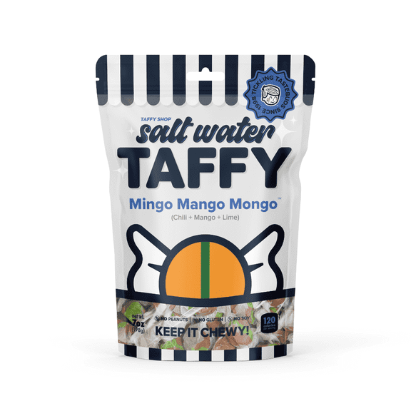 Taffy Shop Mingo Mango Mongo, Chili Mango Lime Salt Water Taffy(32oz)