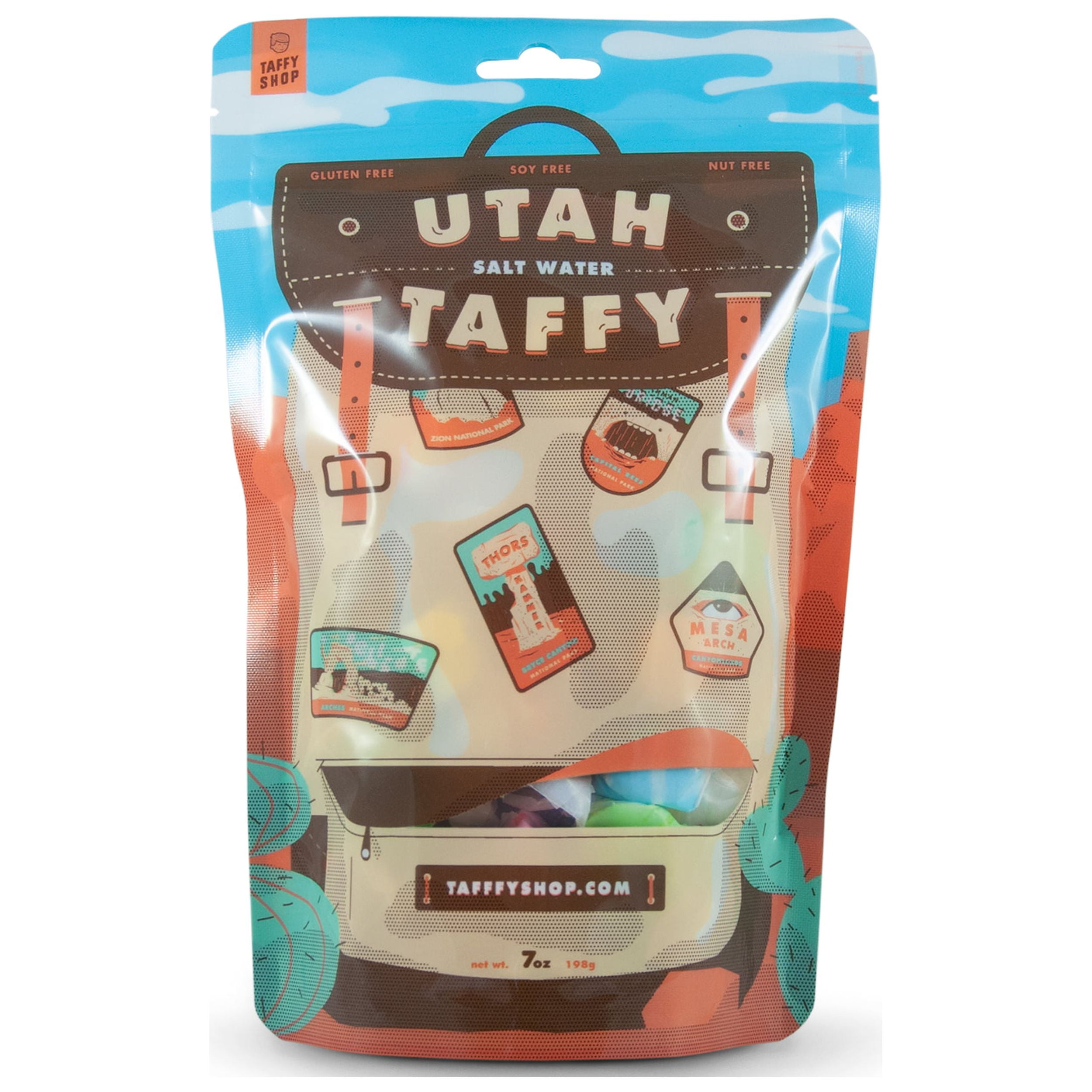Taffy Shop Utah National Parks Salt Water Super Soft Taffy Personal