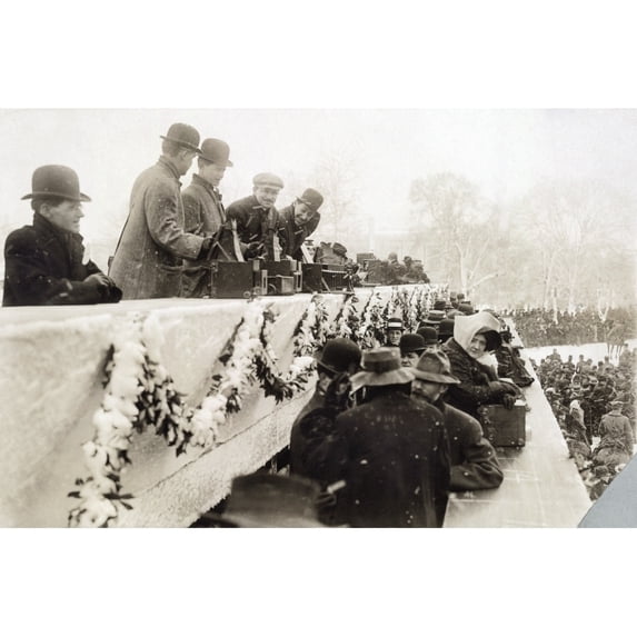 Taft Inauguration 1909. Nphotographers Stand At The Inauguration Ceremony Of President William Howard Taft 4 March
