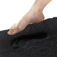 thumbnail image 1 of Tafts THIQQ Memory Foam Bathroom Rugs and Mats Sets, Ultra Soft Chenille Microfiber, Absorbent Non-Slip Machine Washable Shaggy Rugs, Bath Mat for Bathroom, Shower & Tub, Midnight Black, 1 of 3