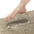 thumbnail image 1 of Tafts THIQQ Memory Foam Bathroom Rugs and Mats Sets, Ultra Soft Chenille Microfiber, Absorbent Non-Slip Machine Washable Shaggy Rugs, Bath Mat for Bathroom, Shower & Tub, Almond Beige, 1 of 3