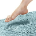 thumbnail image 1 of Tafts THIQQ Memory Foam Bathroom Rugs and Mats Sets, Ultra Soft Chenille Microfiber, Absorbent Non-Slip Machine Washable Shaggy Rugs, Bath Mat for Bathroom, Shower & Tub, Spa Blue, 1 of 3