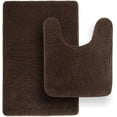 thumbnail image 1 of Tafts Ultra Soft Luxury Bath Mat, Bathroom Rugs, Chenille Microfiber, Absorbent Non-Slip Machine Washable, Bathroom Decor, Super Plush Bath Mats for Bathroom, Shower & Tub, Mocha Brown, 1 of 5