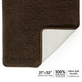thumbnail image 1 of Tafts Ultra Soft Luxury Bath Mat, Bathroom Rugs, Chenille Microfiber, Absorbent Non-Slip Machine Washable, Bathroom Decor, Super Plush Bath Mats for Bathroom, Shower & Tub, Mocha Brown, 1 of 3