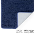 thumbnail image 1 of Tafts Ultra Soft Luxury Bath Mat, Bathroom Rugs, Chenille Microfiber, Absorbent Non-Slip Machine Washable, Bathroom Decor, Super Plush Bath Mats for Bathroom, Shower & Tub, Navy Blue, 1 of 3